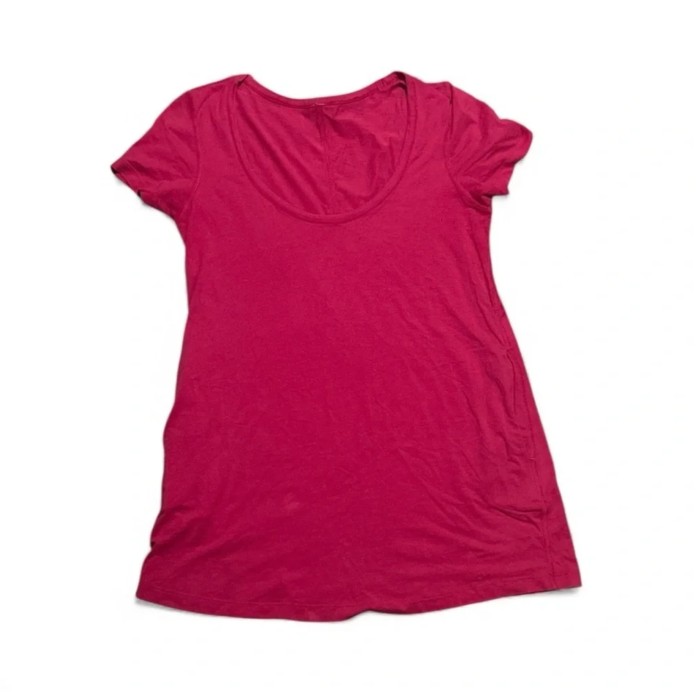 Lululemon Luscious SS Short Sleeve Pocket Scoop Neck Tee